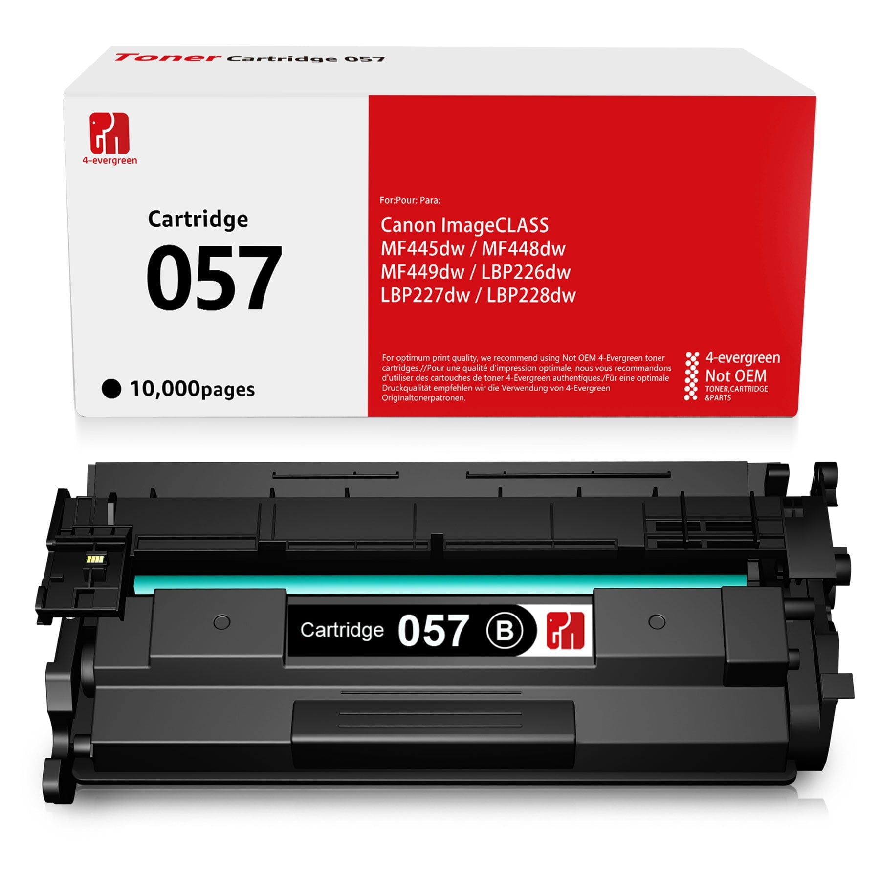 Ink & Toner-057H 057 Black High Yield Toner Cartridge 1-Pack Replacement for Canon Printer