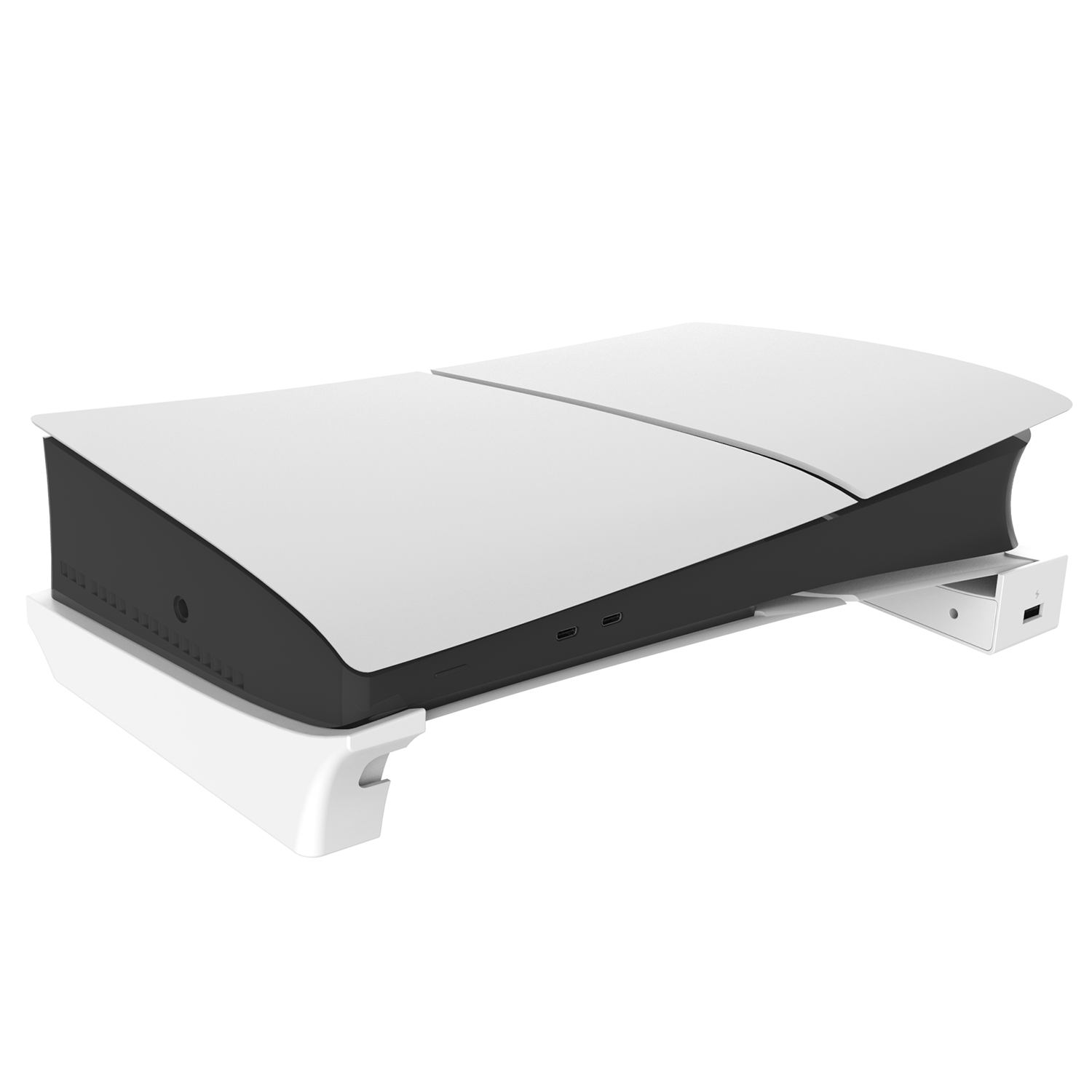 Gaming-Sony PlayStation P5 Slim Horizontal Stand Holder Dock Station With USB Extension Hub