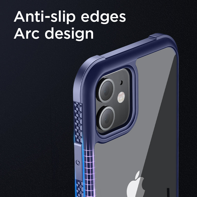 Apple Accessories-iPhone 12 Pro Max TPU+PC Four Corner Anti-drop Phone Case