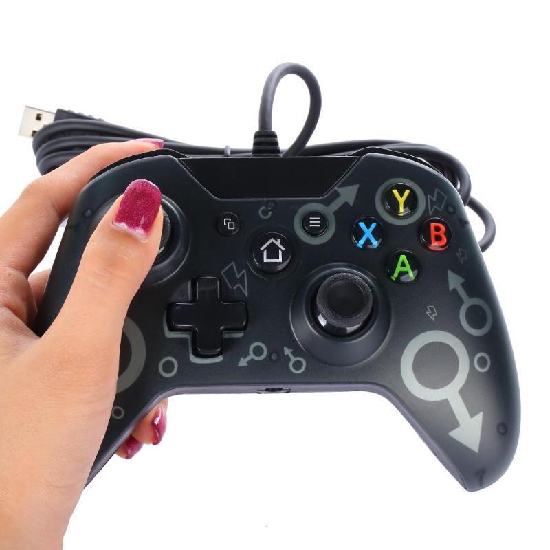 Gaming-Xbox One PC Win7 8 10 Joystick USB Wired Gamepad Game Console Controller