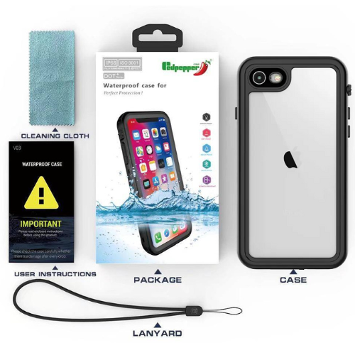 Apple Accessories-Apple iPhone 6/6s/7/8/Plus/SE Redpepper Full Covered Waterproof Heavy Duty Tough Armor Case