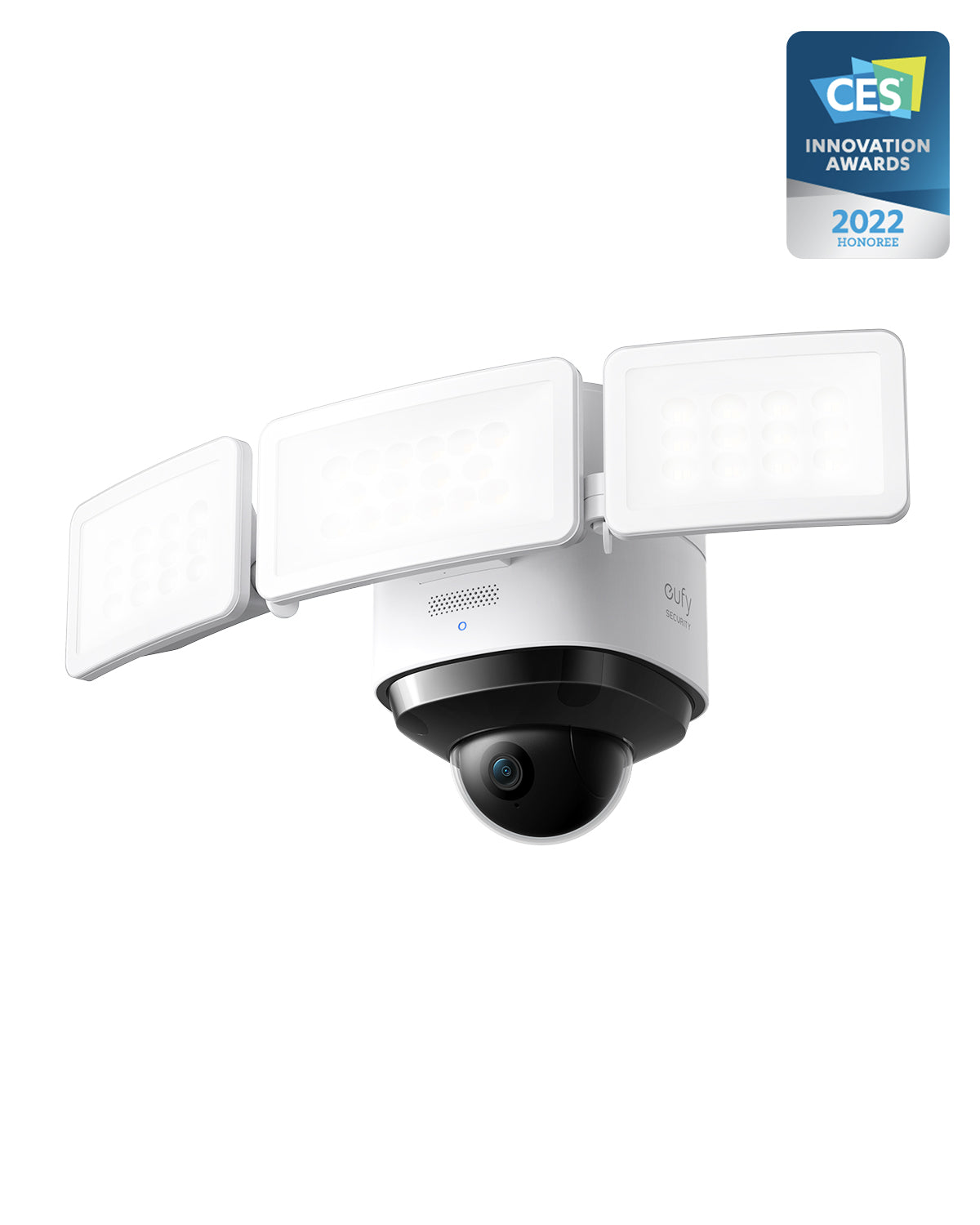 Home Security-Security Floodlight Cam S330, 360-Degree Pan & Tilt Coverage, 2K Full HD, 3,000 Lumens, Smart Lighting, Weatherproof, On-Device AI Subject Lock and Tracking, No Monthly Fee, Hardwired