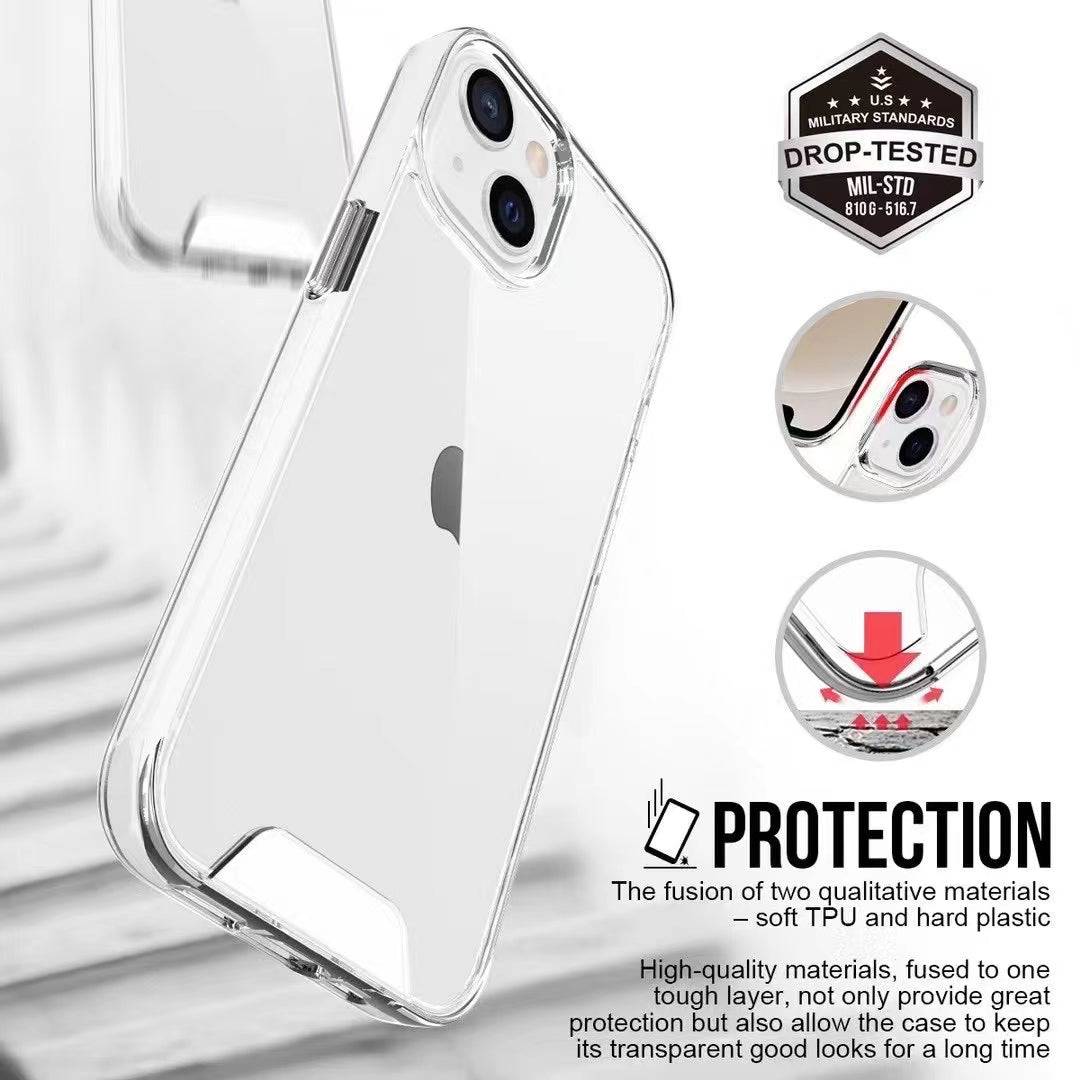 Apple Accessories-Apple iPhone 11/Pro/Max SPACE Transparent Rugged Clear Shockproof Case Cover