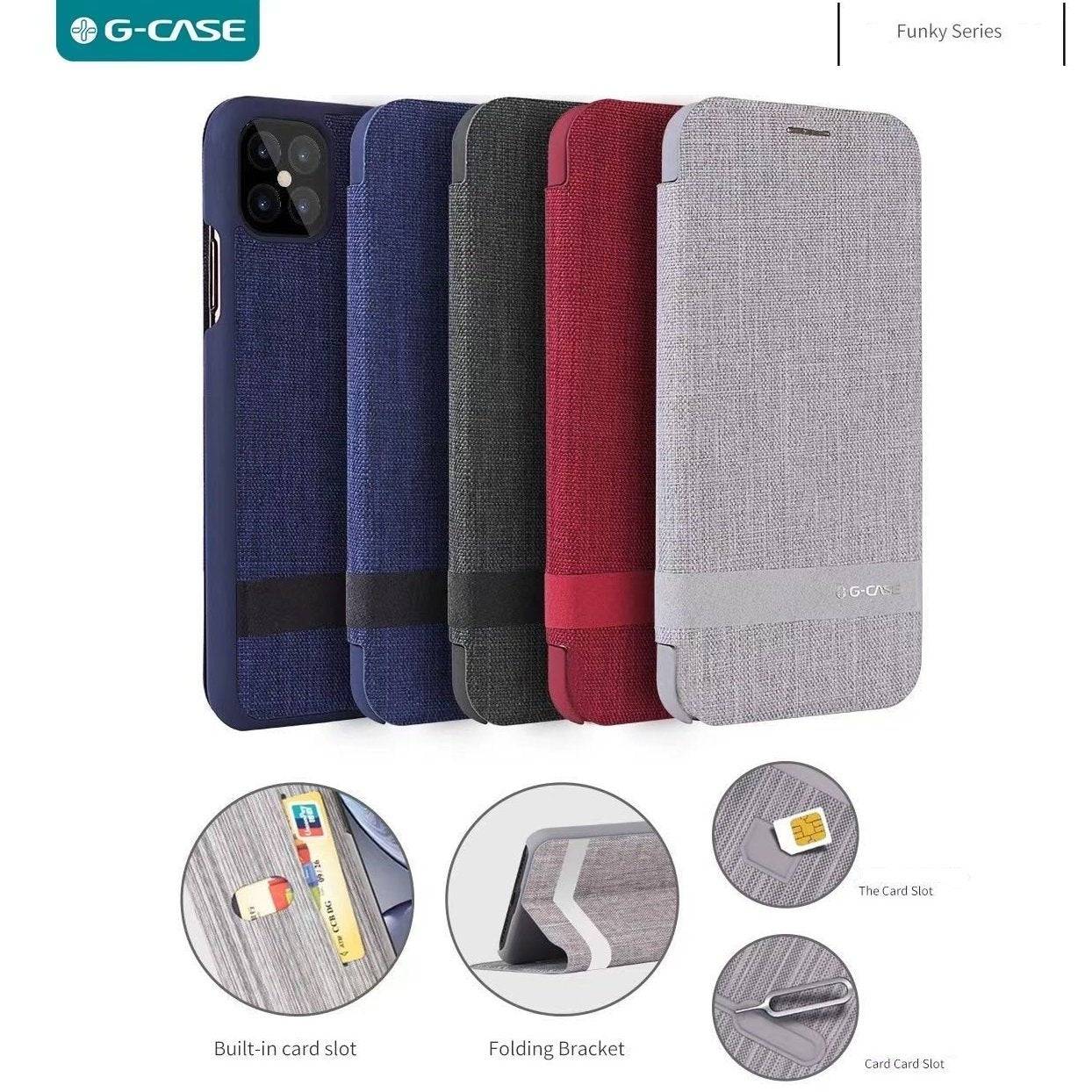 Apple Accessories-Apple iPhone 12/Mini/Pro/Max G-Case [Funky Series] Premium Quality Nylon Flip Wallet Case