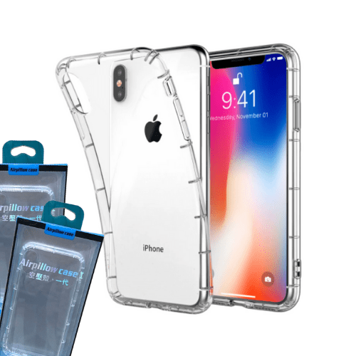 Apple Accessories-Apple iPhone X/XS/XR/XS Max AirPillow Cushion Ultra-Thin Crystal clear soft TPU Case