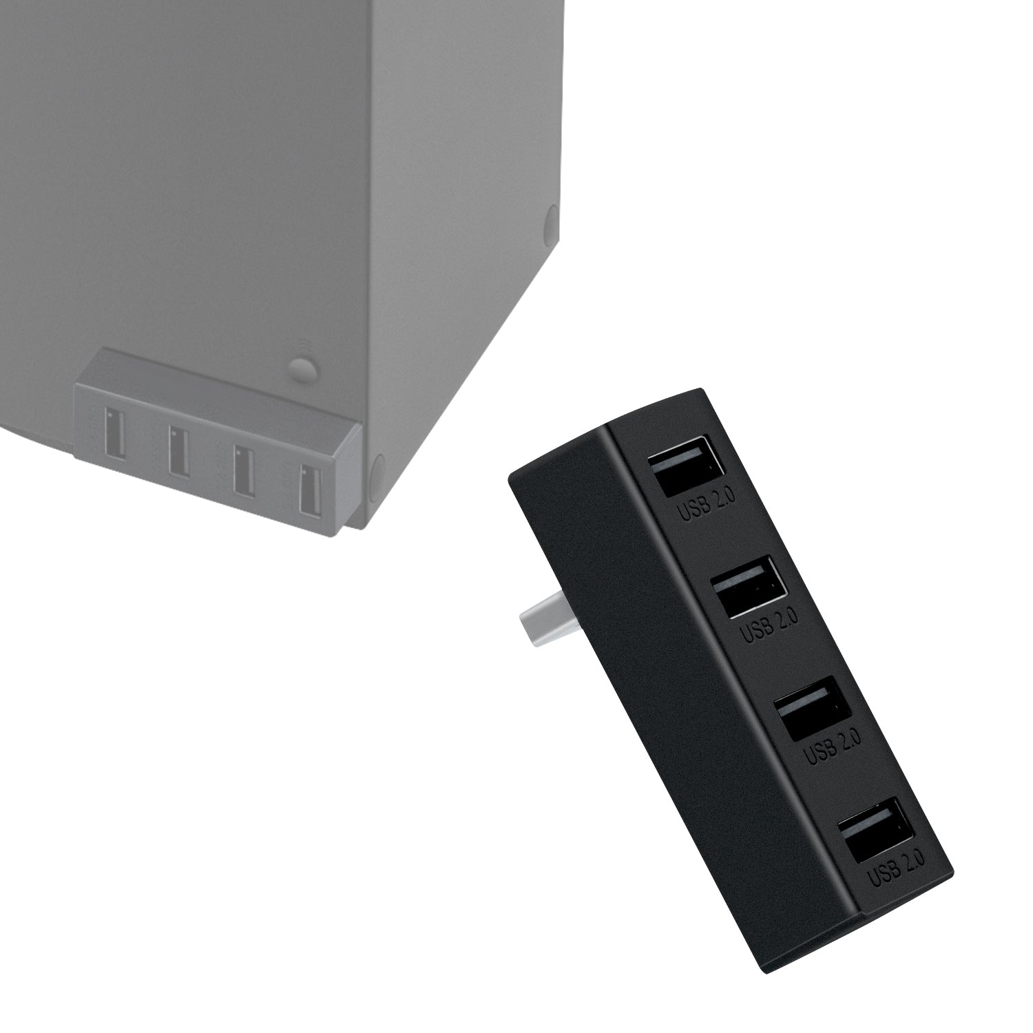 Gaming-1-to-4 USB2.0 Hub for Xbox Series X/Series S - Black (XS03)