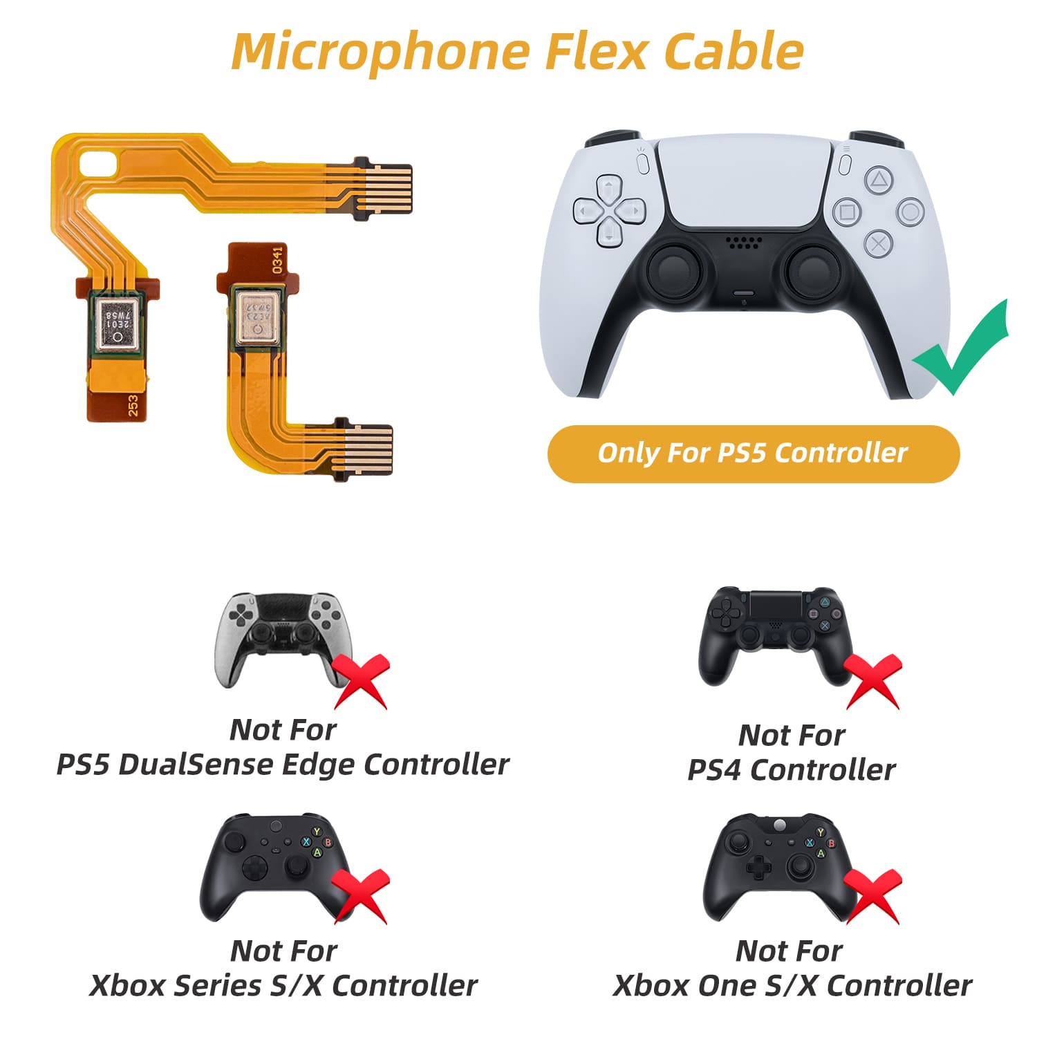 Gaming-Brand New Microphone Flex Cable for PS5 Controller