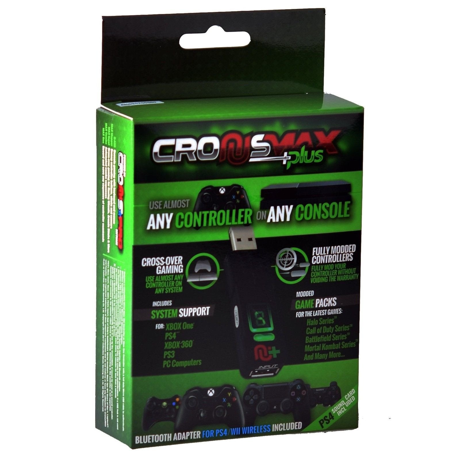 Gaming-CronusMax Plus Gaming Adapter for PS4 Xbox One PS3 Xbox 360 with Add On Pack
