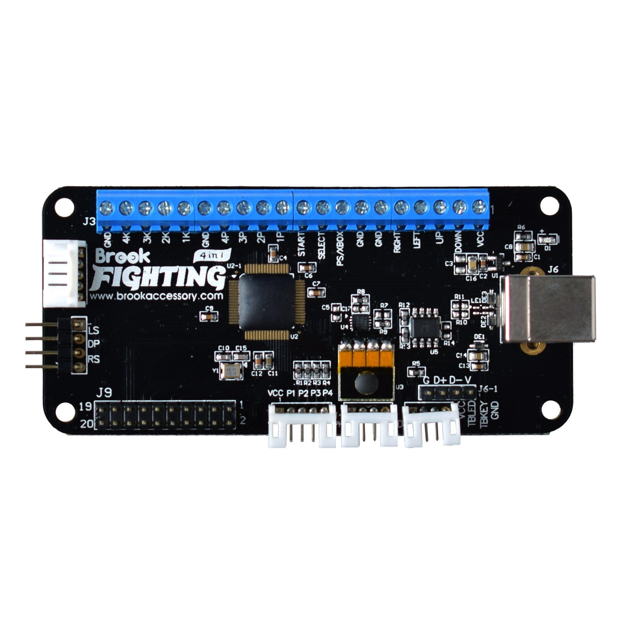 Gaming-Brook Universal Fighting Board (UFB) Pin Pre-added for Xbox One/Xbox 360/PS4/PS3/Wiii U/PC (MM00005095)