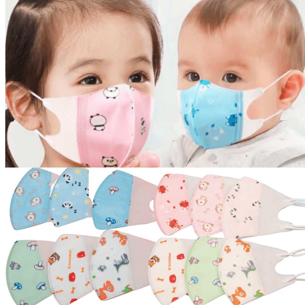 Medical Product-10PCS 3 Ply Layer Baby Kid Child Face Masks Anti-Coronavirus Covid-19 Masks