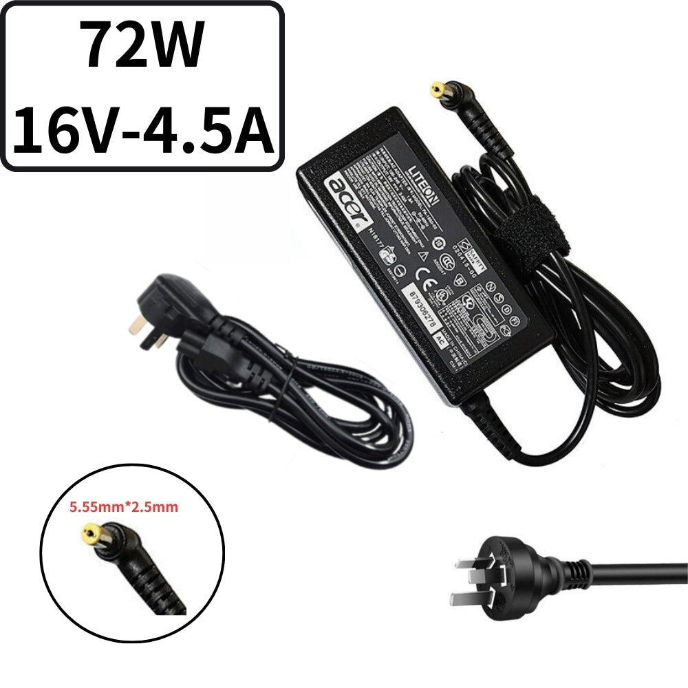 16V-4.5A/72W5.5x2.5 Acer Extensa 515 Laptop AC Power Supply Adapter Charger