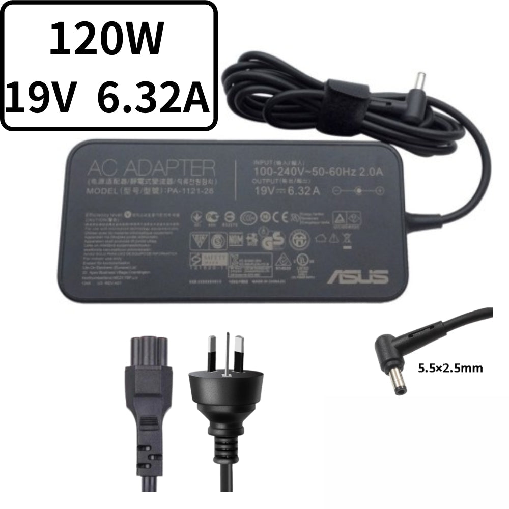 Gaming-19V-6.32A/120W5.5x2.5 ASUS ZenBook Pro & Rog Gaming Laptop AC Power Supply Adapter Charger