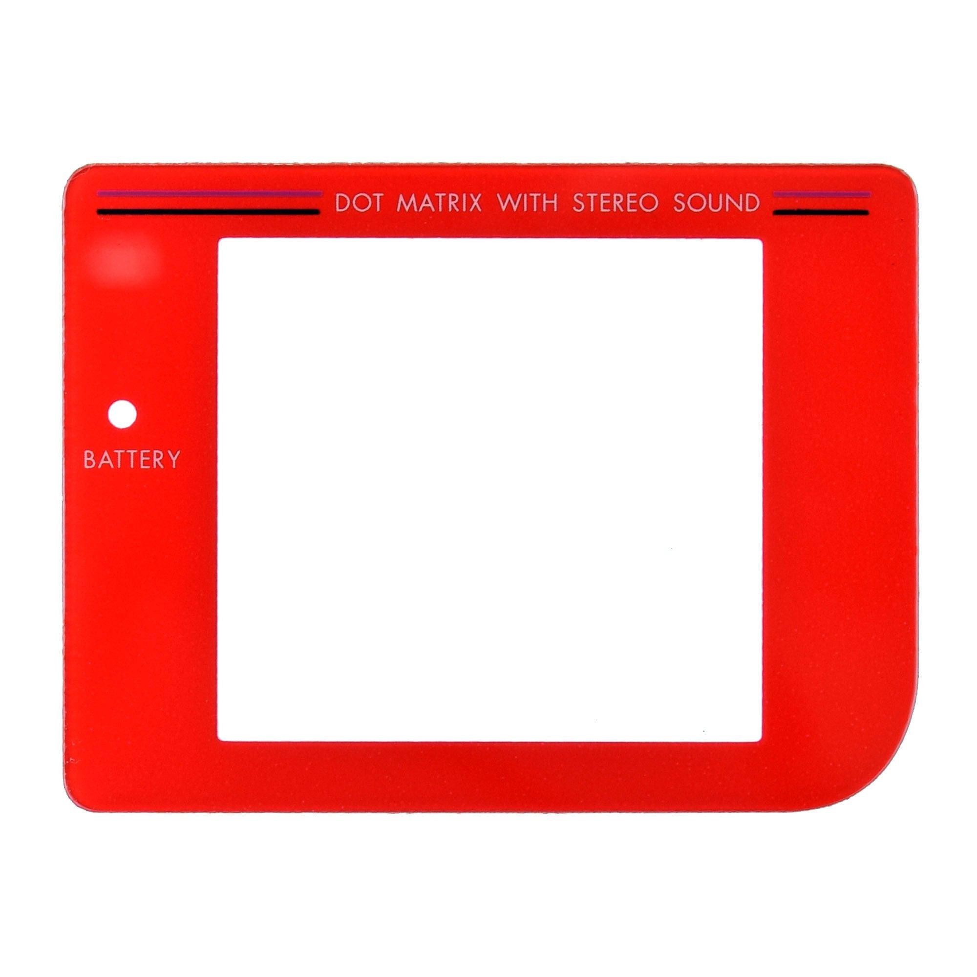 Gaming-Plastic Screen for GameBoy Red