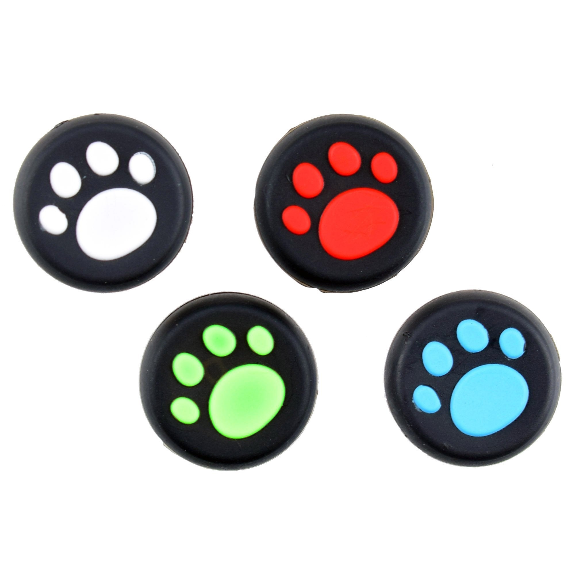 Gaming-Analog Thumb Cap Set for Dualshock 4/Xbox ONE Controller Black Paw