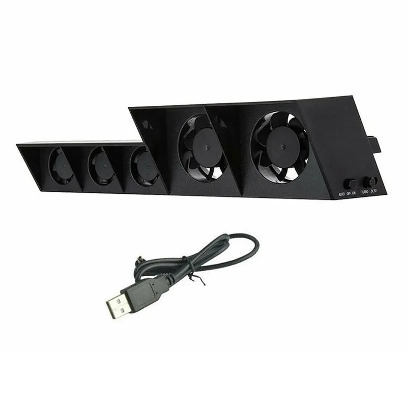 Gaming-PS4 Gaming Console Plastic Super Cooling Fan with Power Cable