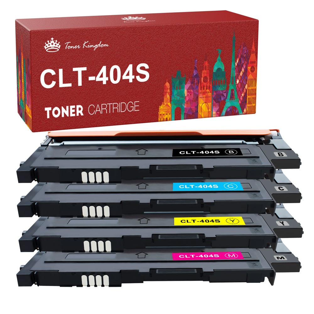 Ink & Toner-Compatible Samsung 404S Toner Cartridges - 4 Pack