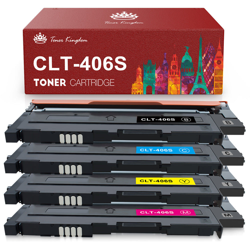 Ink & Toner-Compatible Samsung 406S Toner Cartridges - 4 Pack