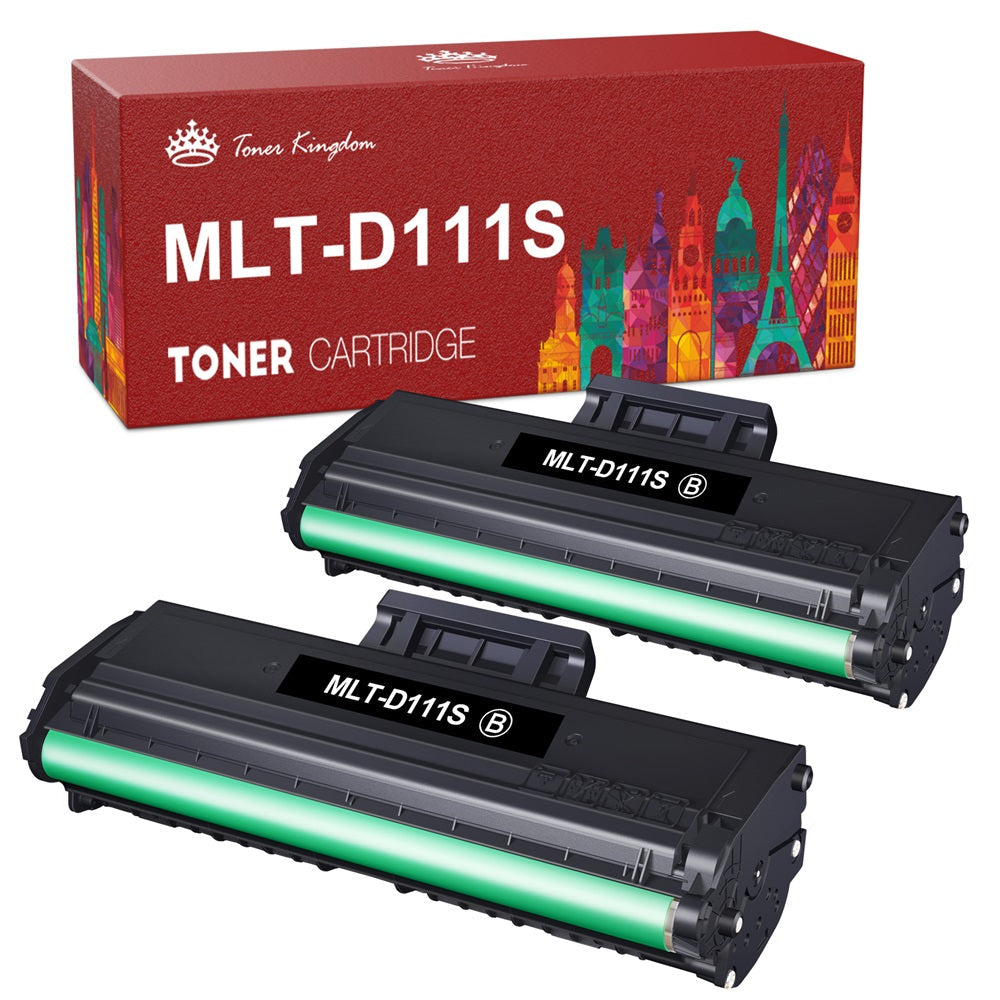 Ink & Toner-Compatible Samsung MLT-D111S MLT-D111L Black Toner Cartridge - 2 Pack