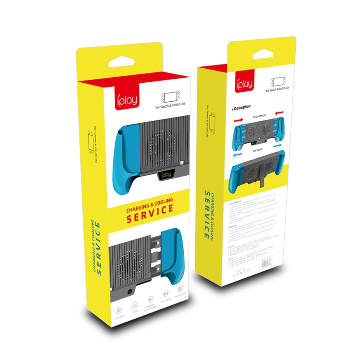 Gaming-Switch Lite Host Charging Grips Stand Shell Cooling Fan