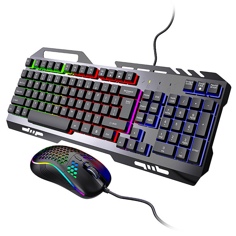 Gaming-Office Gaming Keyboard & Mouse Set RGB Light Effect