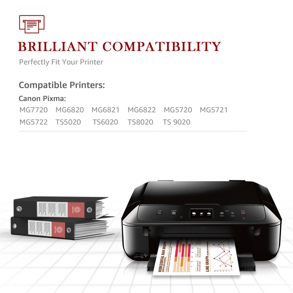 Electronics > Print, Copy, Scan &Fax > Printer, Copier & Fax Machine Accessories > Printer Consumables > Toner & Inkjet Cartridges>PGI-270XL CLI-271XL-Compatible Canon PGI-270XL CLI-271XL Ink Cartridge -20 Pack