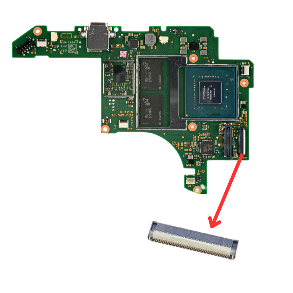 Gaming-Nintendo NS Switch OLED - Motherboard LCD Display FPC Connector