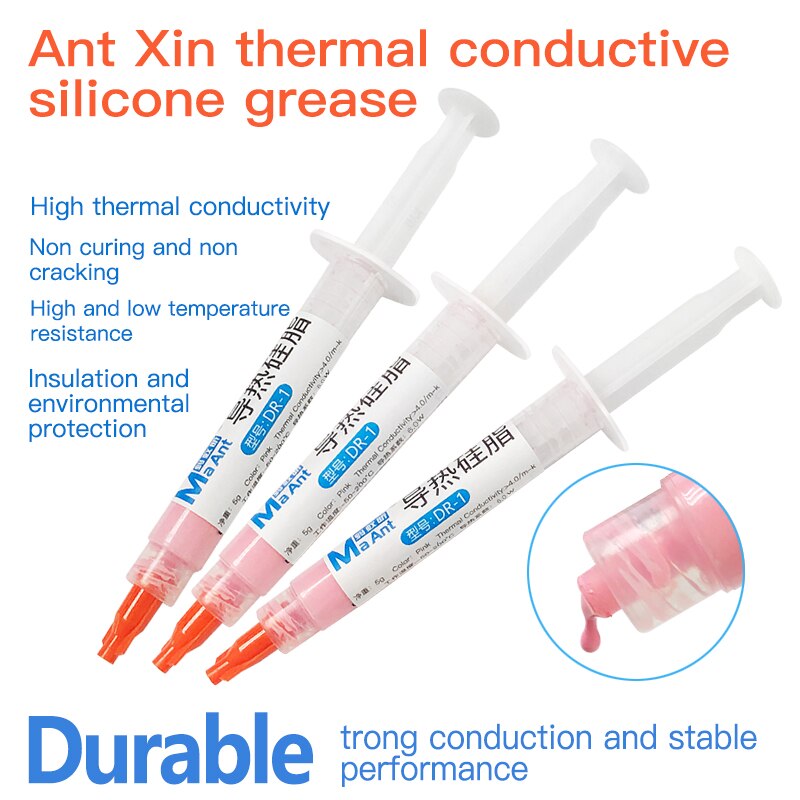 Gaming-DR-1 Ma Ant Thermal Conductive Grease Paste Compound Silicone for Gaming XBox Play Station GPU CPU Chipset Cooling Silicone Grease