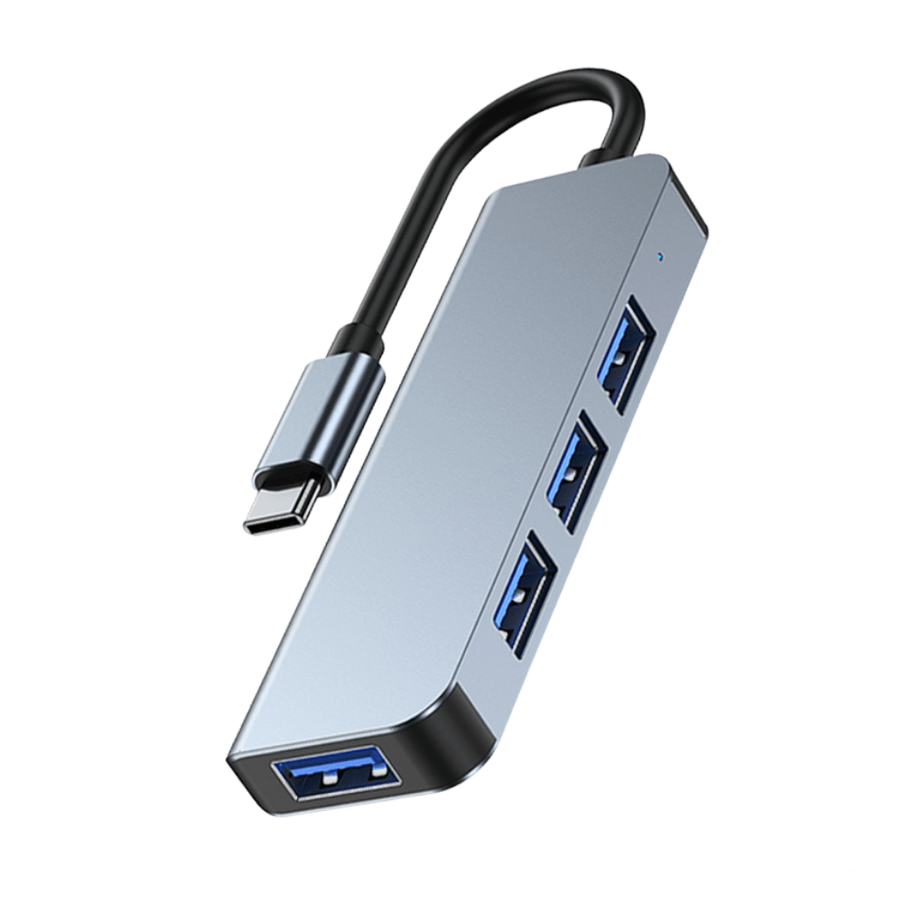 Other Accessories-BYL-2013T Type-C Adapter 4 In 1 Multi-function USB 3.0 & USB 2.0 HUB Splitter