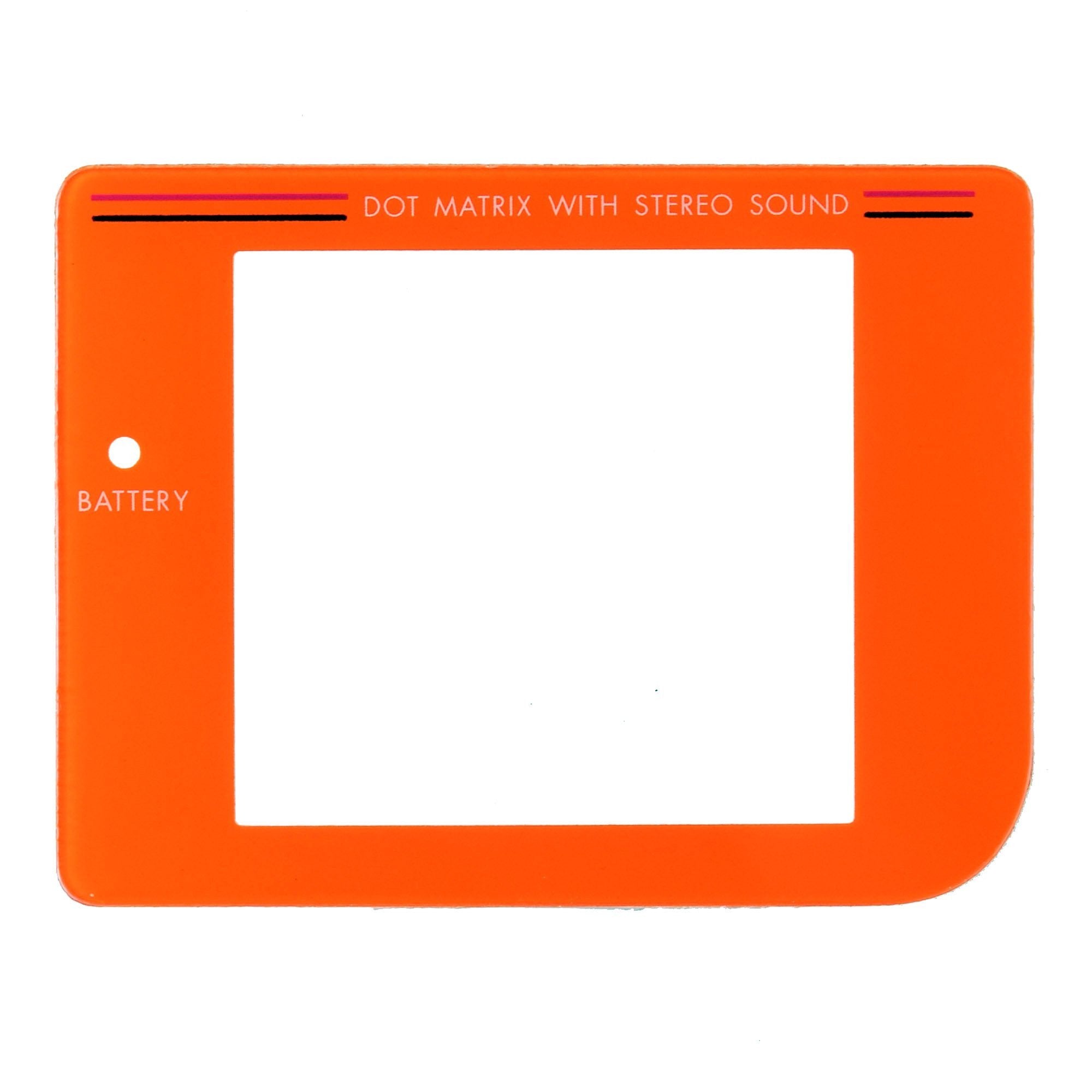 Gaming-Plastic Screen for GameBoy Orange