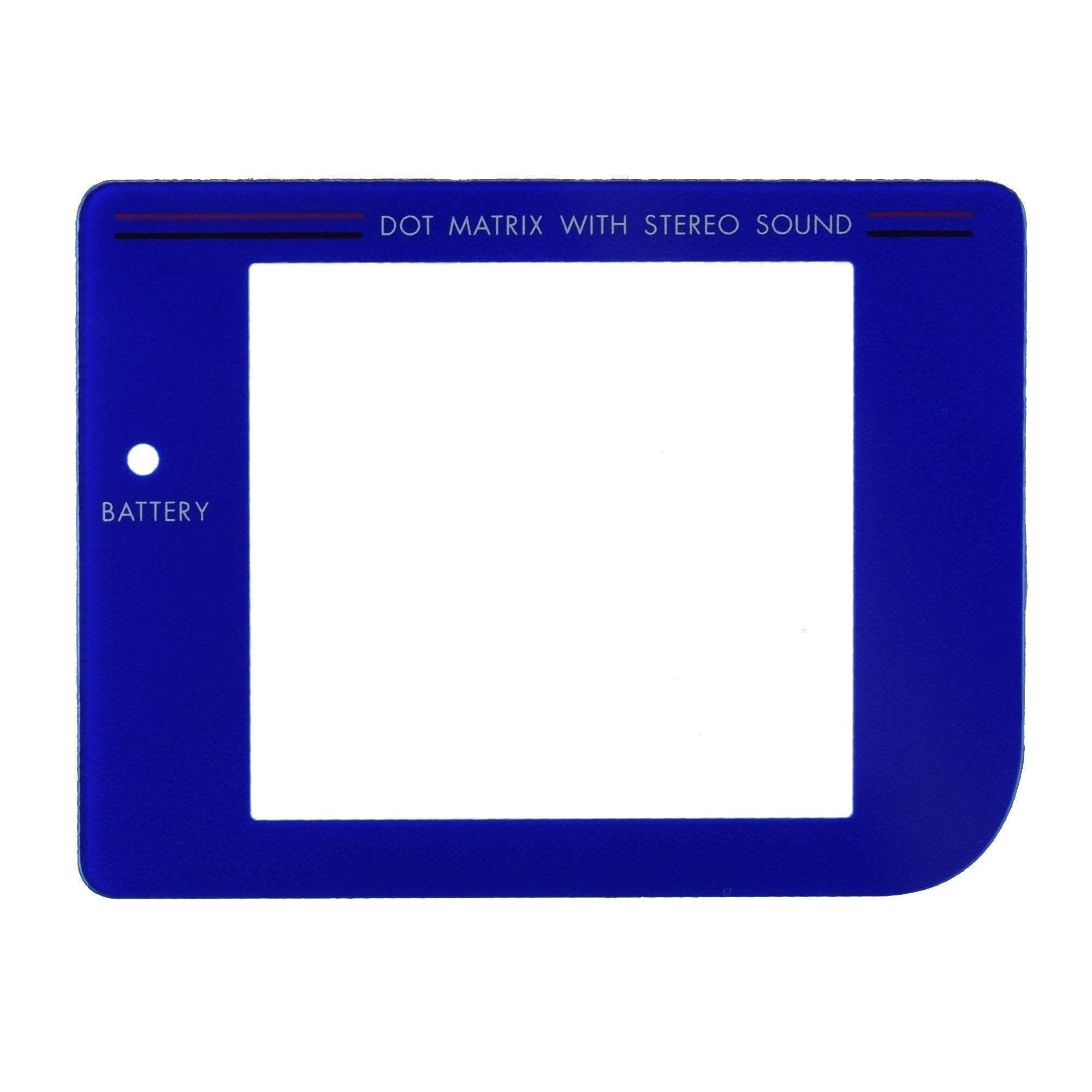 Gaming-Plastic Screen for GameBoy Blue