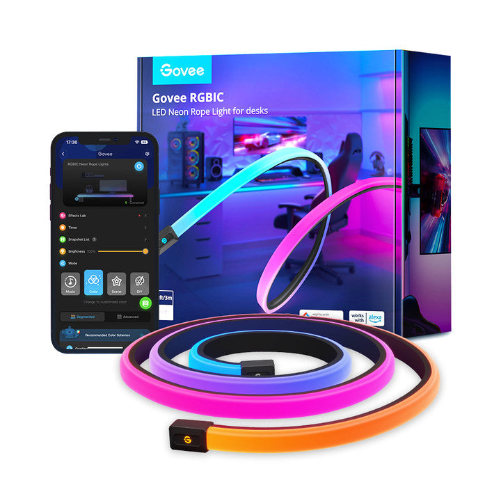 Gaming-Govee RGBIC LED Neon Rope Lights for Desks