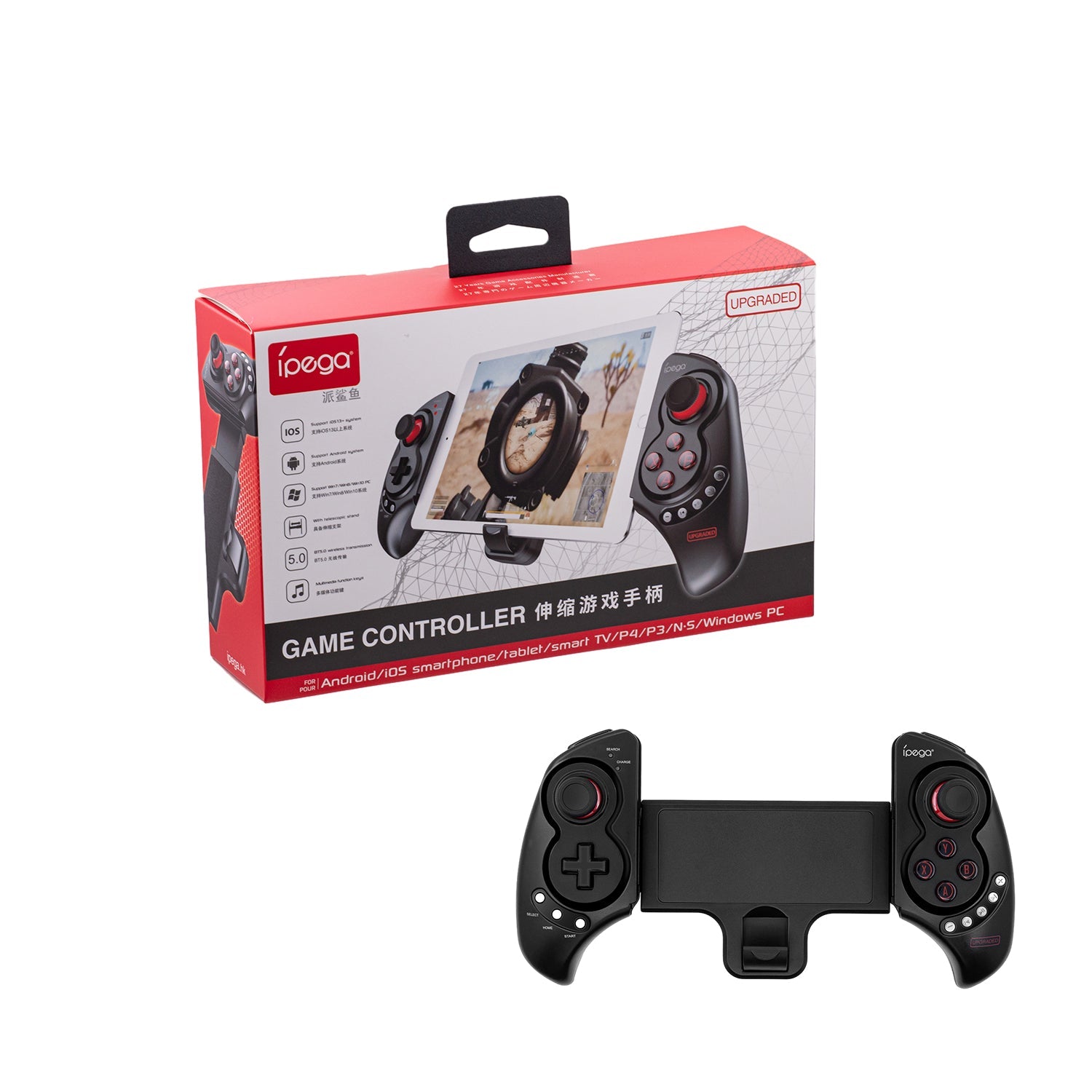 Gaming-iPega PG-9023S Extendable Wireless Game Controller for Android/PC