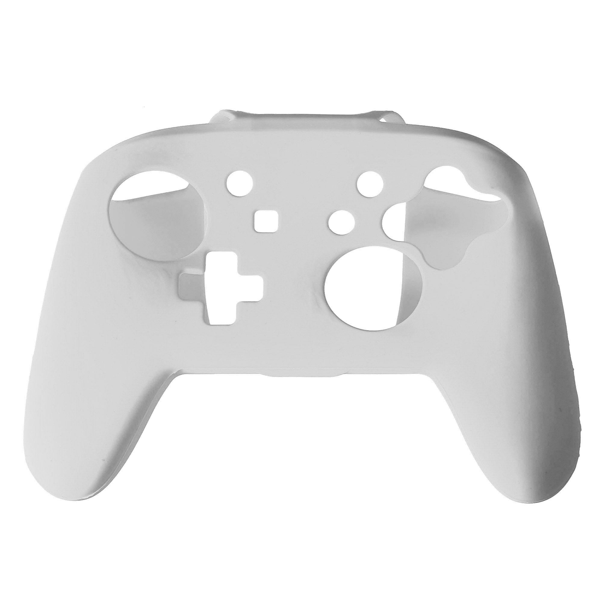 Gaming-Silicone Protect Case for Nintendo Switch Pro Controller - White