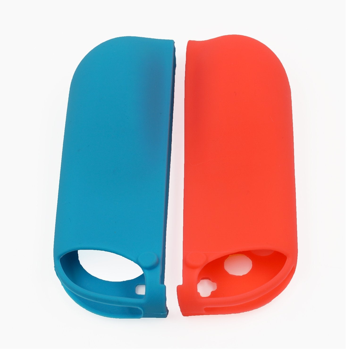 Gaming-Blue& Red Silicone Case with 3-Set Thumb Stick Caps for Nintendo Switch/Nintendo Switch OLED Joy-Con Controller