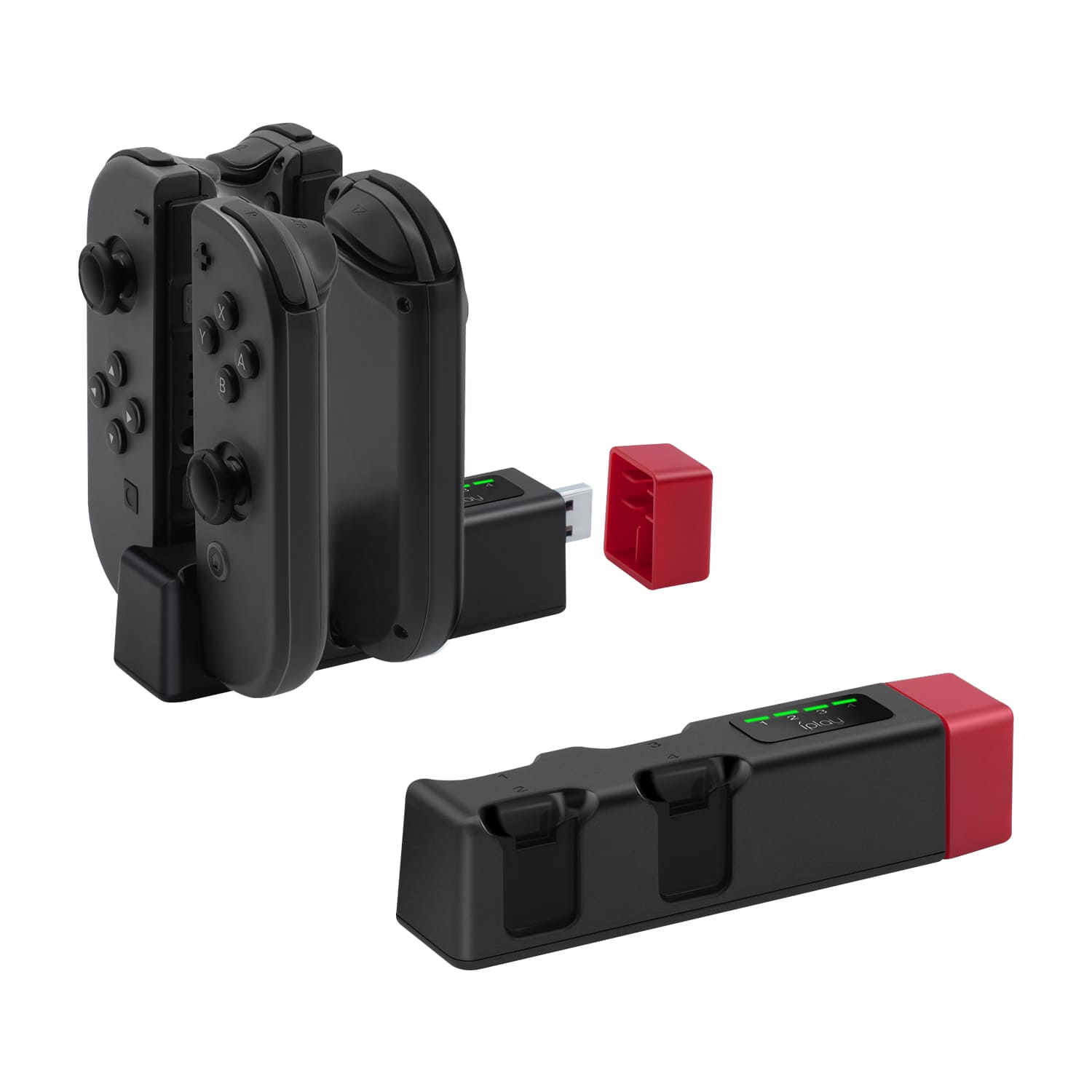 Gaming-Nintendo Switch/Switch OLED Joy Con Mini Quad Charging Station