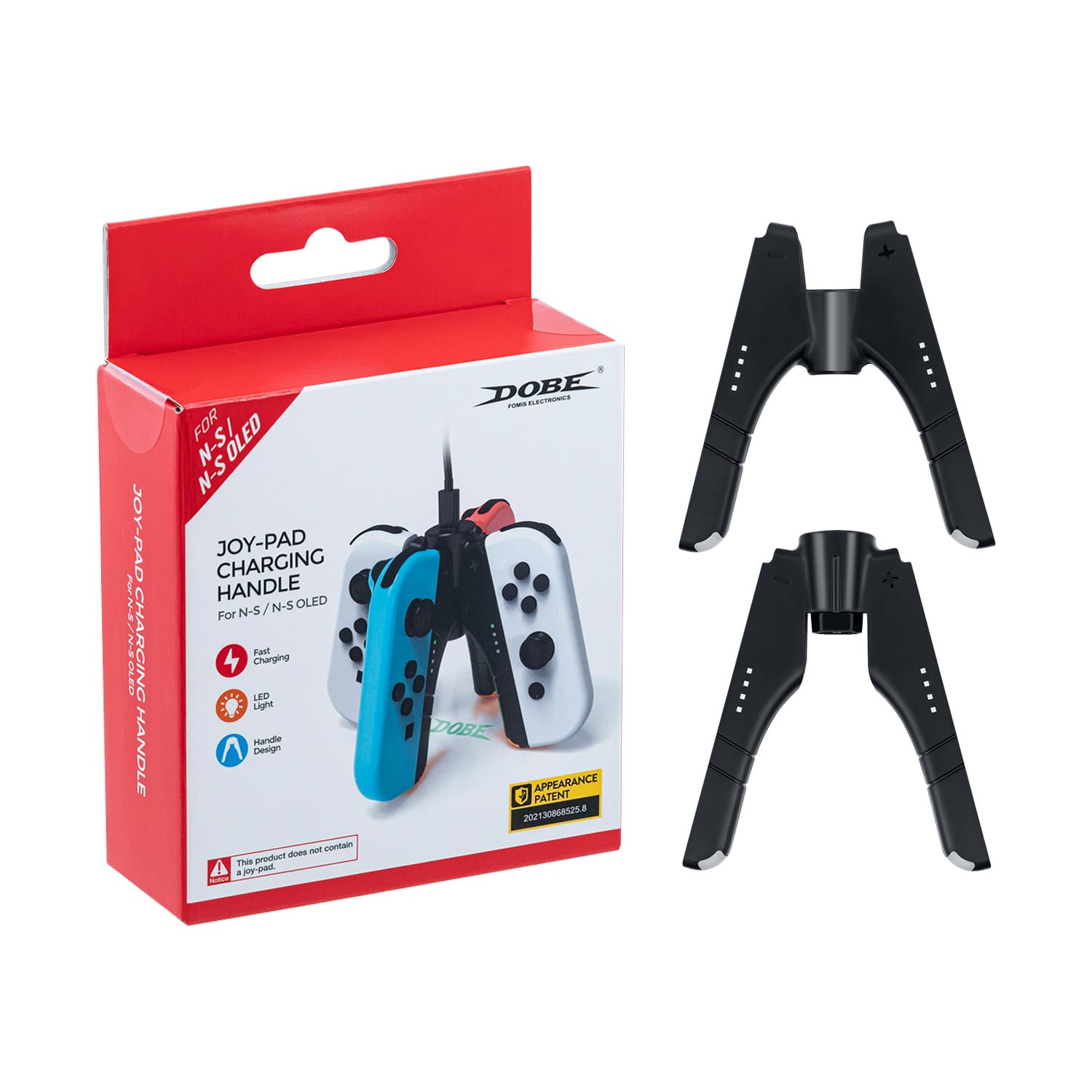 Gaming-DOBE 4 In 1 Charging Handle for Nintendo Switch/Switch OLED Joy-Cons (TNS-1180)