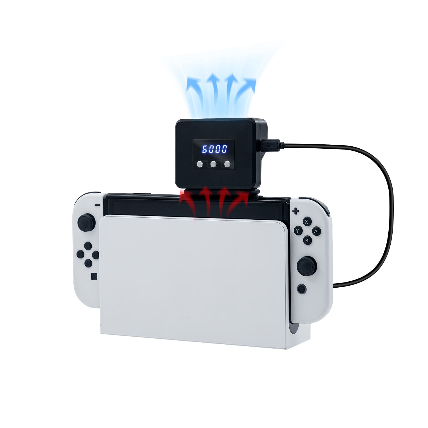 Gaming-Radiator with LED Temperature Display for Nintendo Switch/Switch OLED