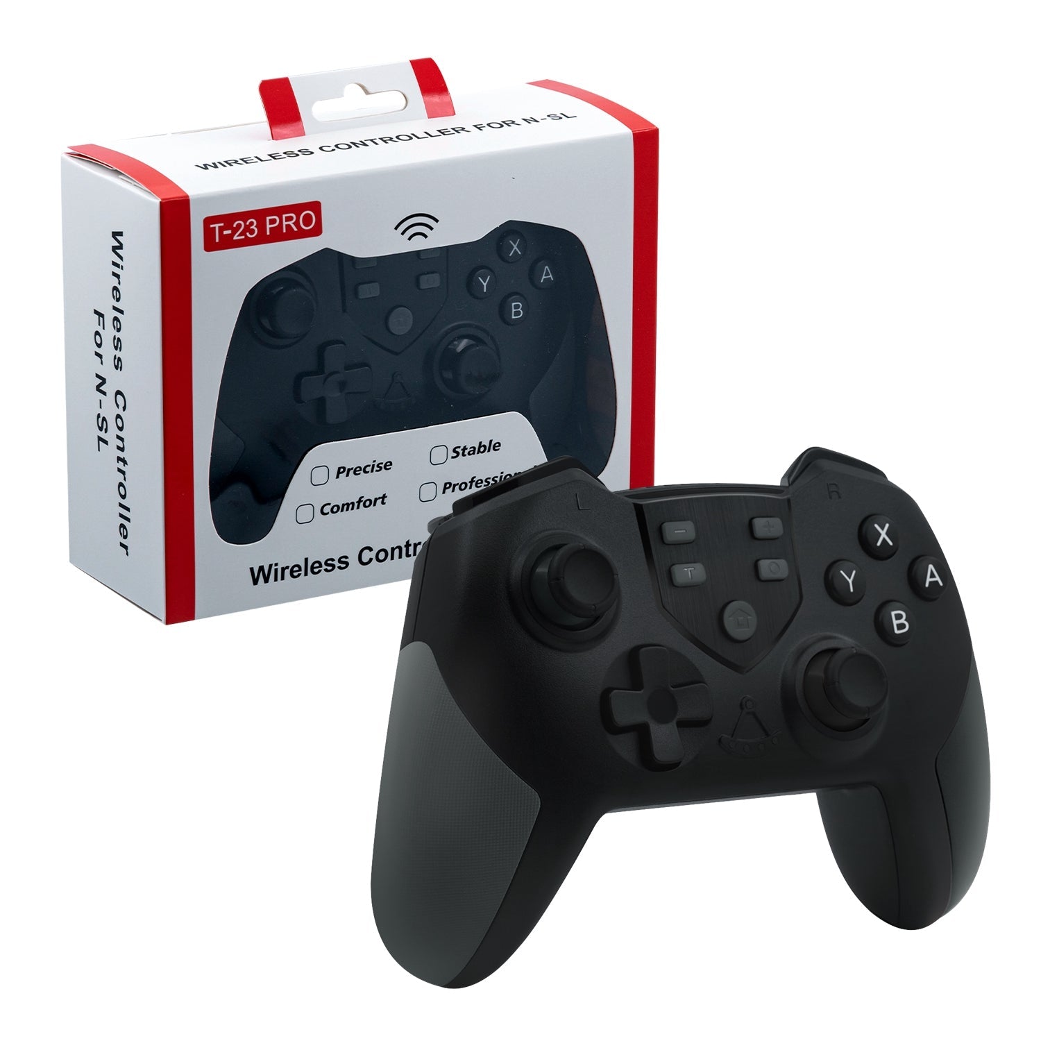 Gaming-T23 Pro Dual Vibration Wireless Controller with NFC Function for Nintendo Switch/Switch OLED/Switch Lite/PC (X-Input)