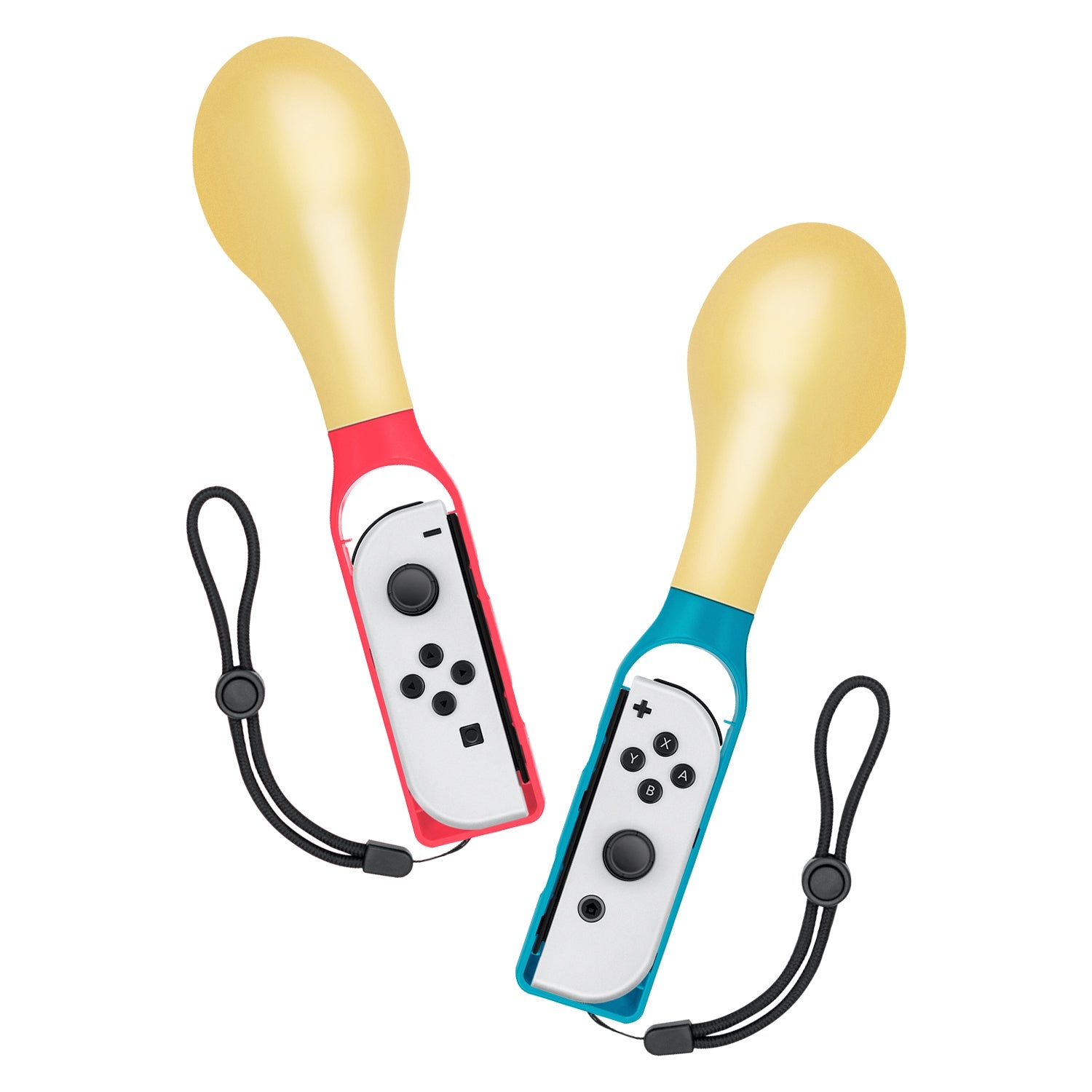 Gaming-DOBE Maracas Game Controller for Nintendo Switch Samba de Amigo Games-Blue/Red(TNS-3107)