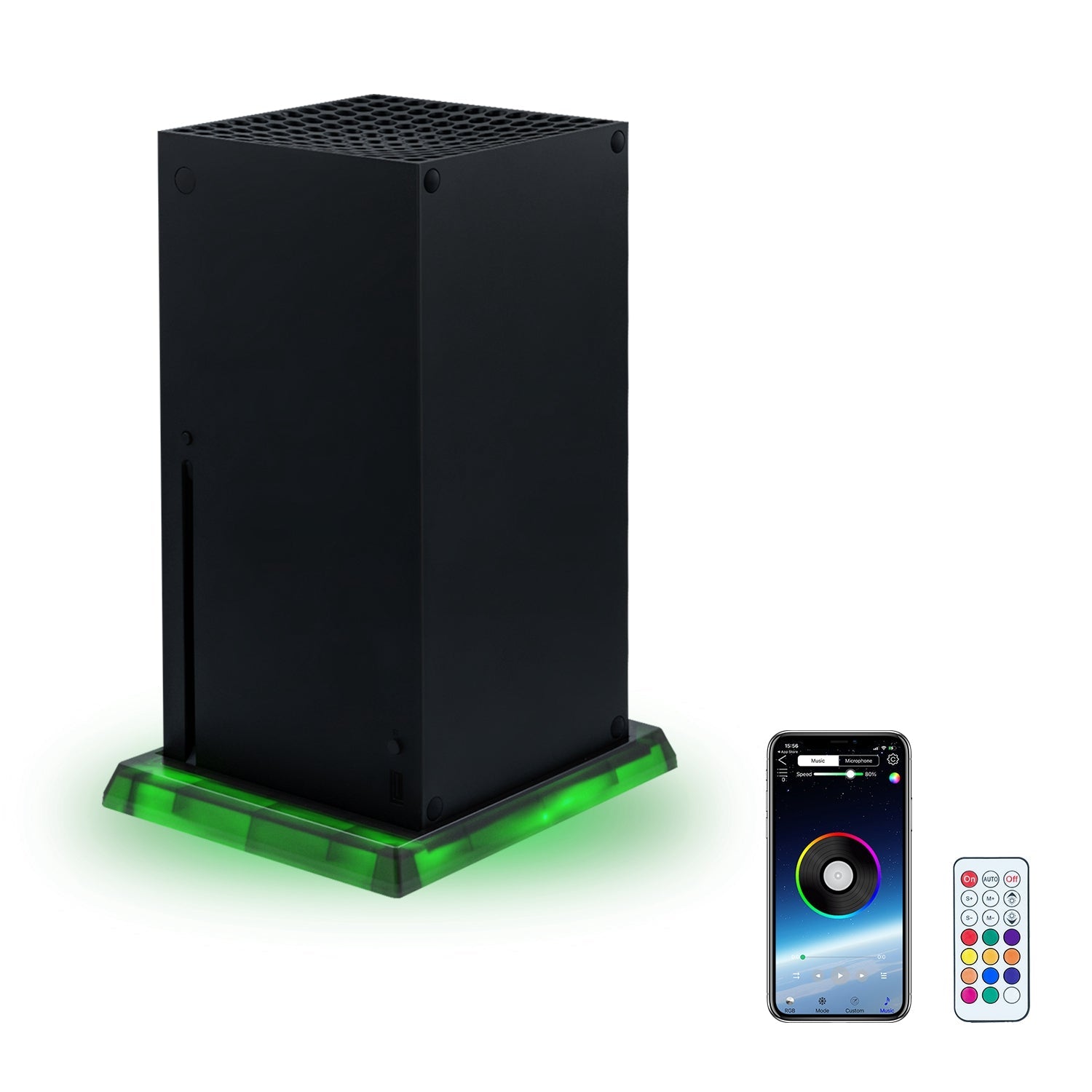 Gaming-Vertical Stand Base with RGB Light & Remote Control for Xbox Series X/Series S