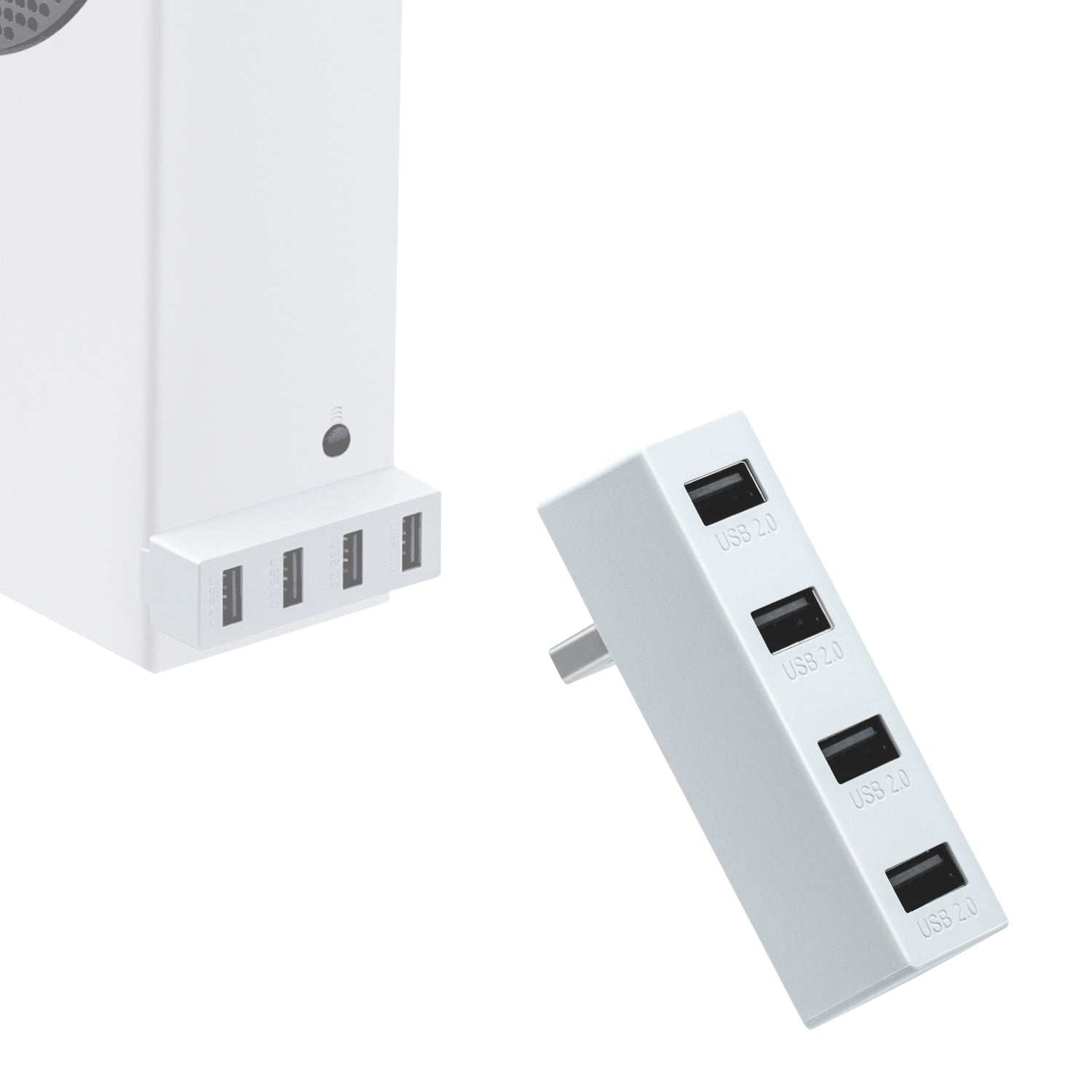 Gaming-4 Ports USB Hub 2.0 for Xbox Series S-White(XS01)