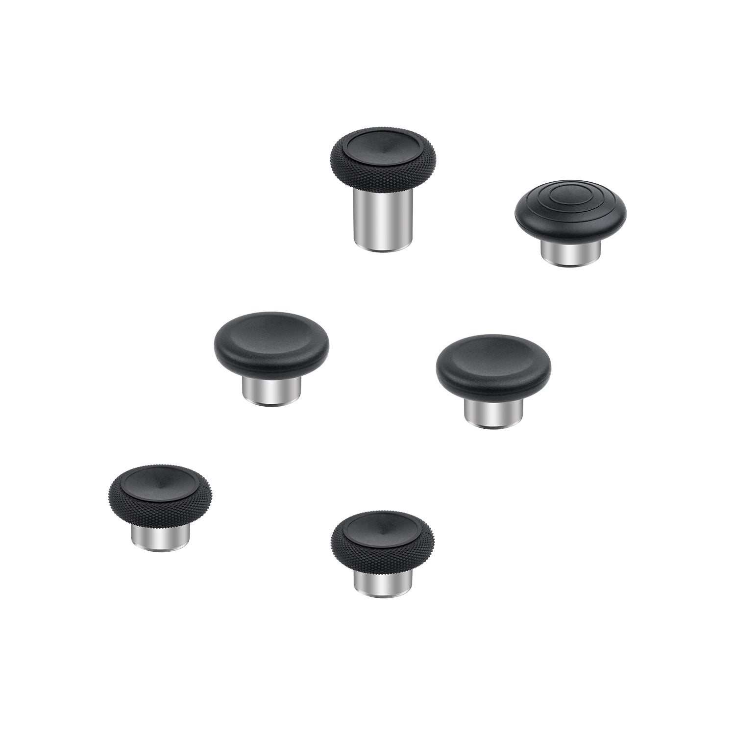 Gaming-6 In 1 Metal Custom Button Set for Xbox One Elite Series 2 Controller-Black