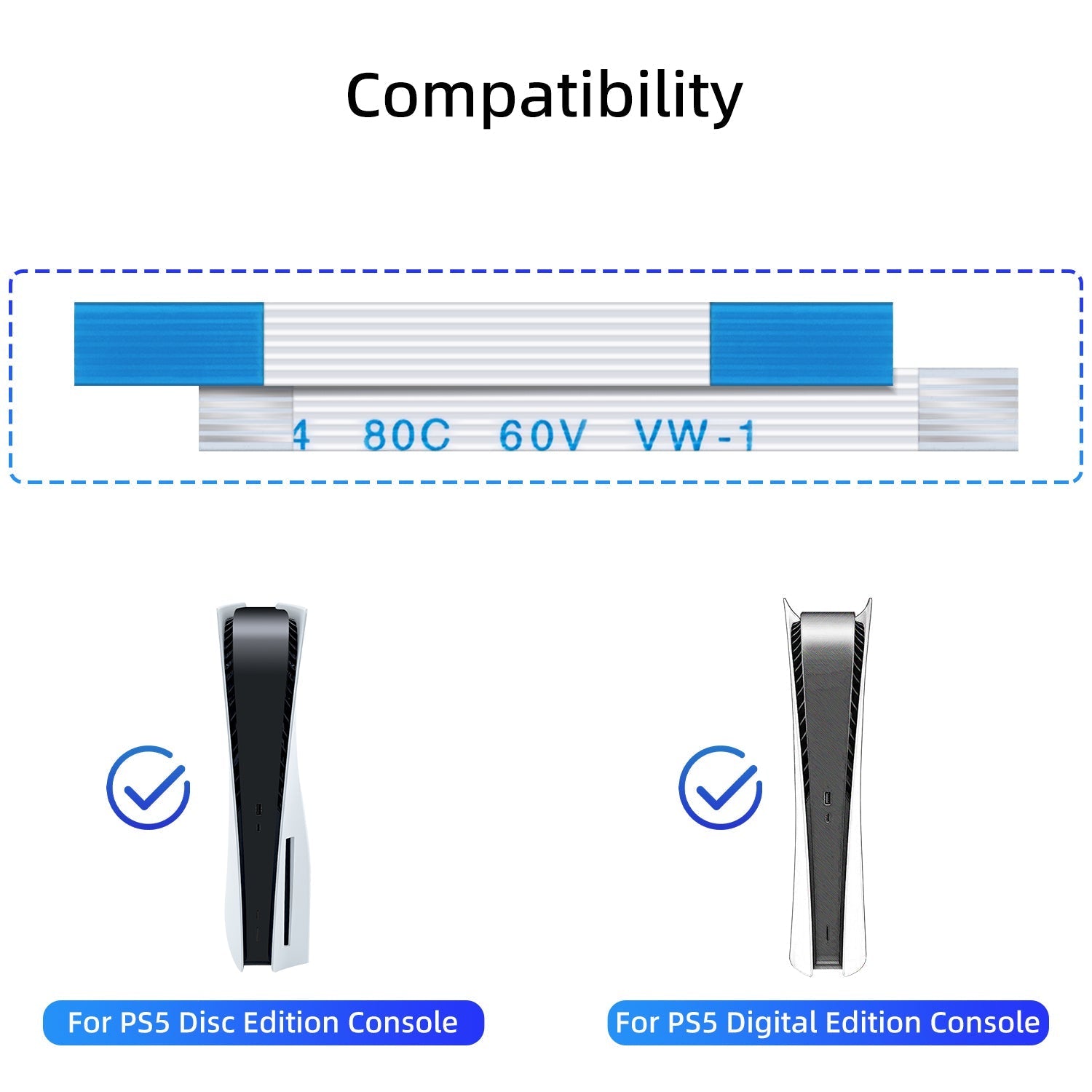 Gaming-PS5 Console 6-Pin Switch Ribbon Cable