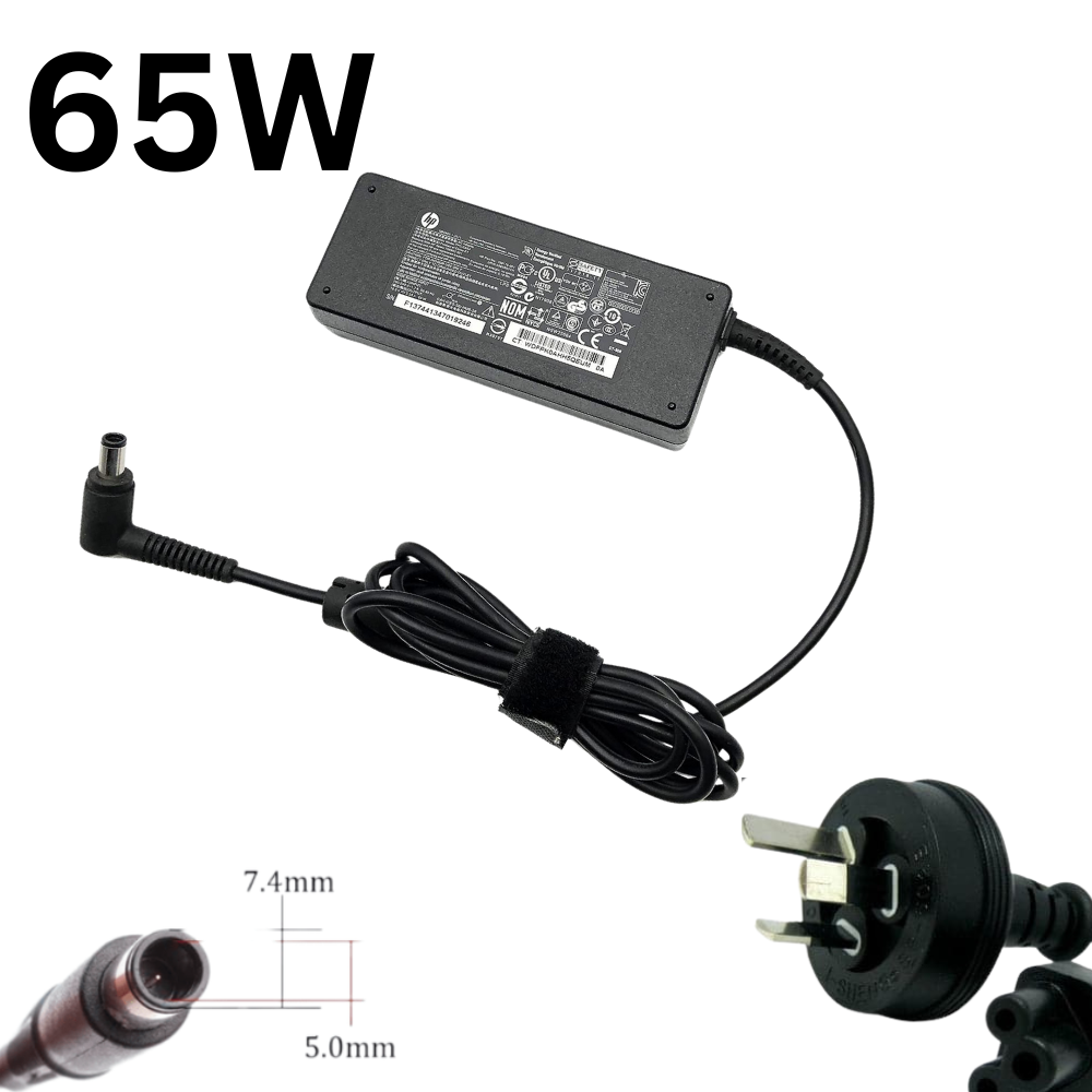 HP Laptop Charger-18.5V-3.5A/65W7.4x5.0 HP Pavilion G4 G6 G7 Laptop AC Power Supply Adapter Charger