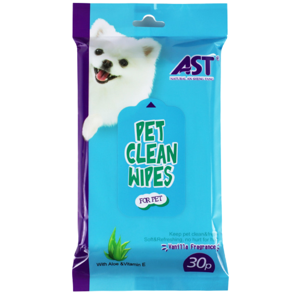 Pet Accessories-150 Wipes15cm x 20cmAlcohol Free AST Pet Animal Cleaning Soft Wipes With Aloe & Vitamin E