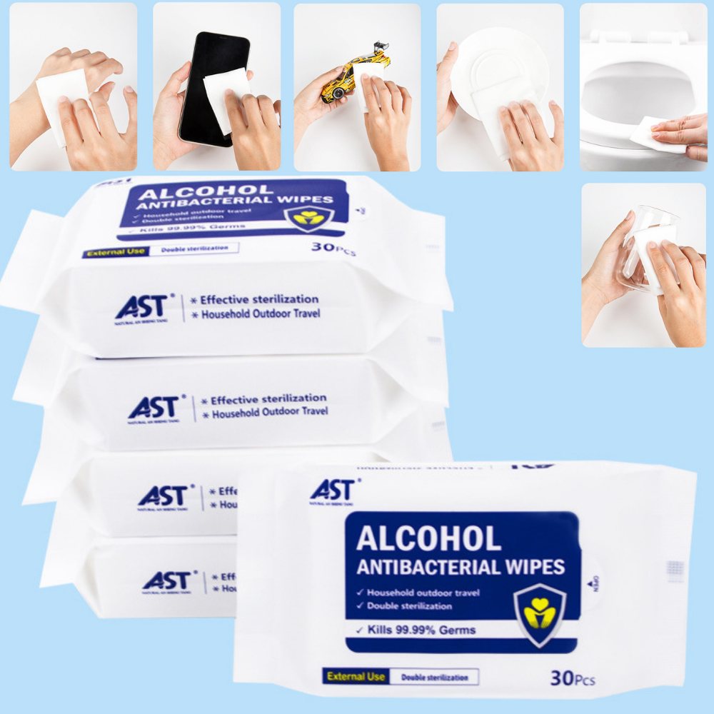 Tool & Machine-150 Wipes15cm x 20cm AST Multipurpose Household & Outdoor Travelling Antibacterial Cleaning Soft Wipes