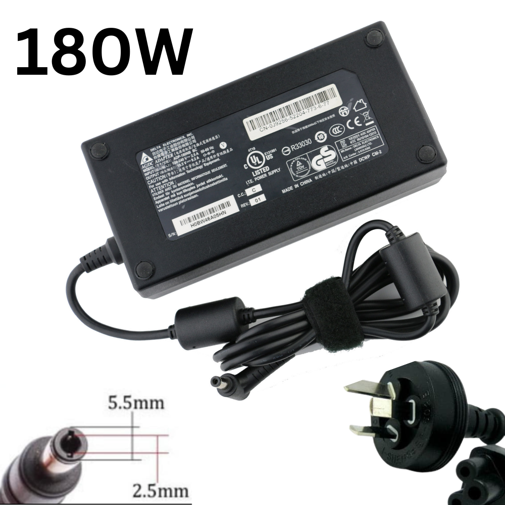 Gaming-19.5V-9.23A/180W5.5x2.5 MSI GF65 Thin 9SD-004 9SEXR-249 10SDR Gaming Laptop AC Power Supply Adapter Charger