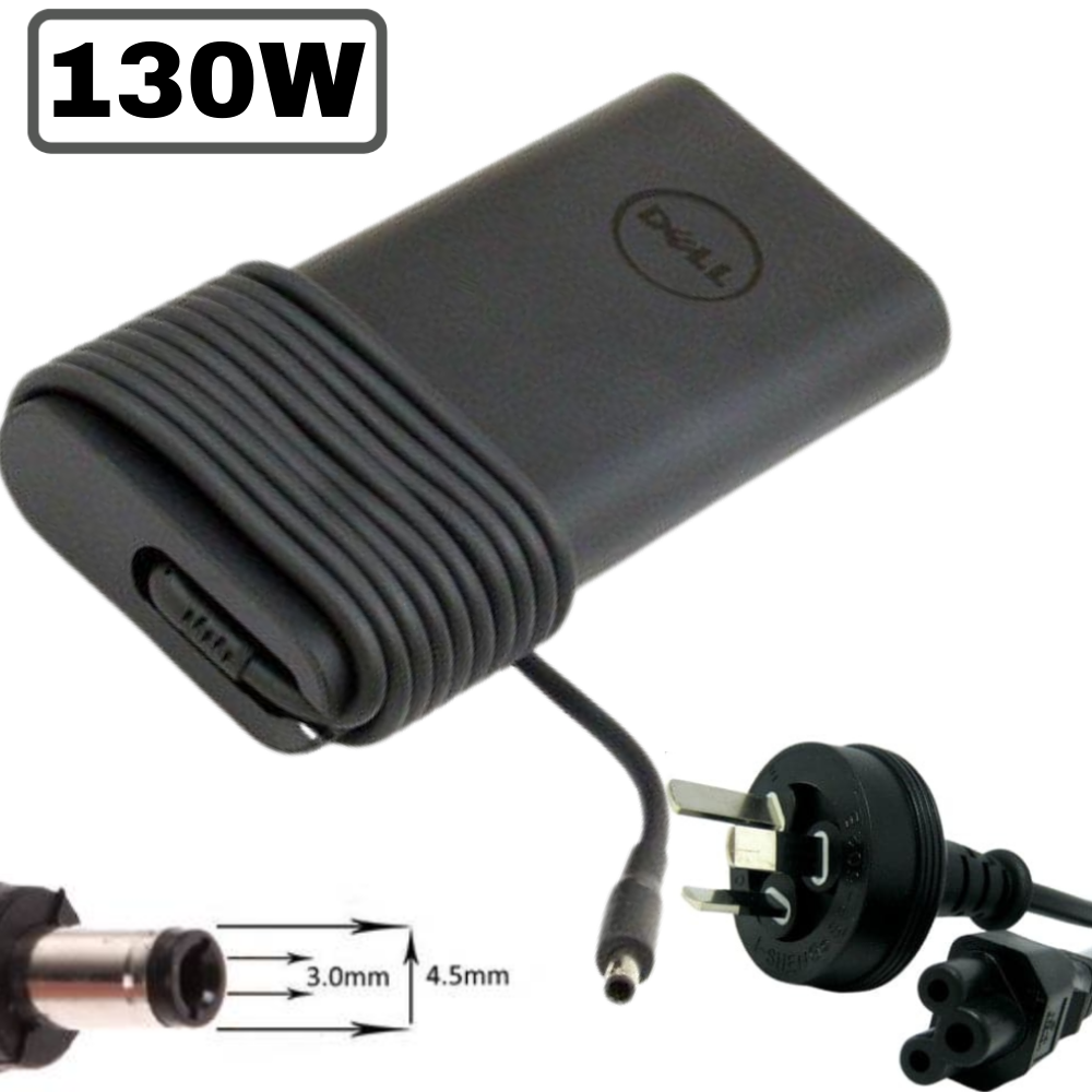 Dell Laptop Charger-130W/19.5V-6.67A4.5*3.0 Dell XPS Precision Laptop AC Power Adapter Laptop Charger (AU Plug)