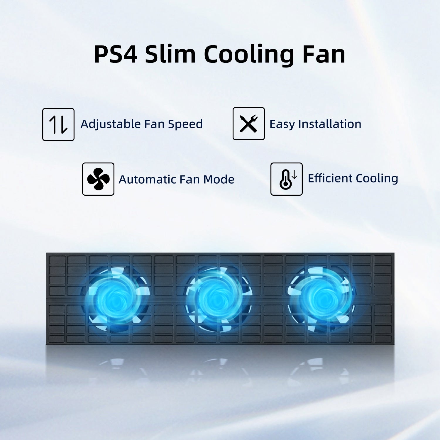 Gaming-DOBE Intelligent Cooling Fan For PS4 Slim Gaming Console (TP4-819)