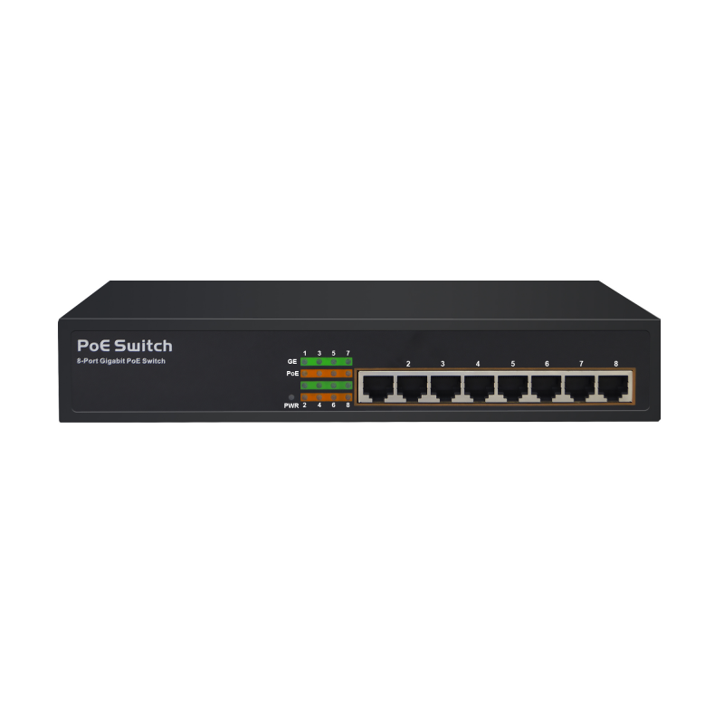 Gaming-PSE818R 8 PoE Ports Gigabit Ethernet Desktop CCTV PoE Switch